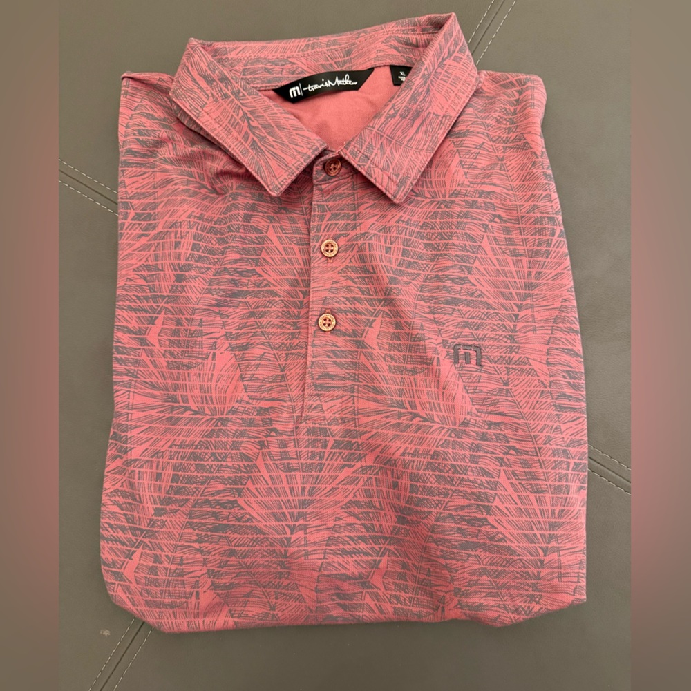Travis Mathew Moonrise Golf Polo Men’s XL Red/Maroon